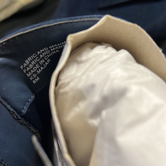 KS blue man made fabric heel boot - Picture 10 of 12